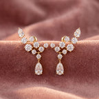 18K Diamond Earrings — AI cloth, in-house