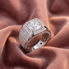 18K Bespoke Cushion Diamond Ring — AI cloth, in-house