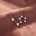 18K Constellation Round Diamond Pendant — AI cloth, in-house