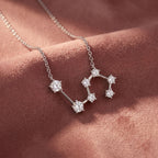 18K Constellation Round Diamond Pendant — AI cloth, in-house