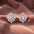 18K Marquise Diamond Stud Earrings — AI cloth, in-house