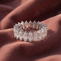 18K Eternity Diamond Ring — AI cloth, in-house