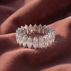 18K Eternity Diamond Ring — AI cloth, in-house