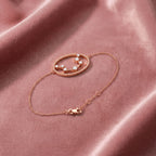 18K Aquarius Constellation Diamond Bracelet — AI cloth, in-house