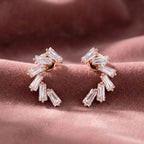18K Mixed Cut Bespoke Diamond Earrings — AI cloth, in-house