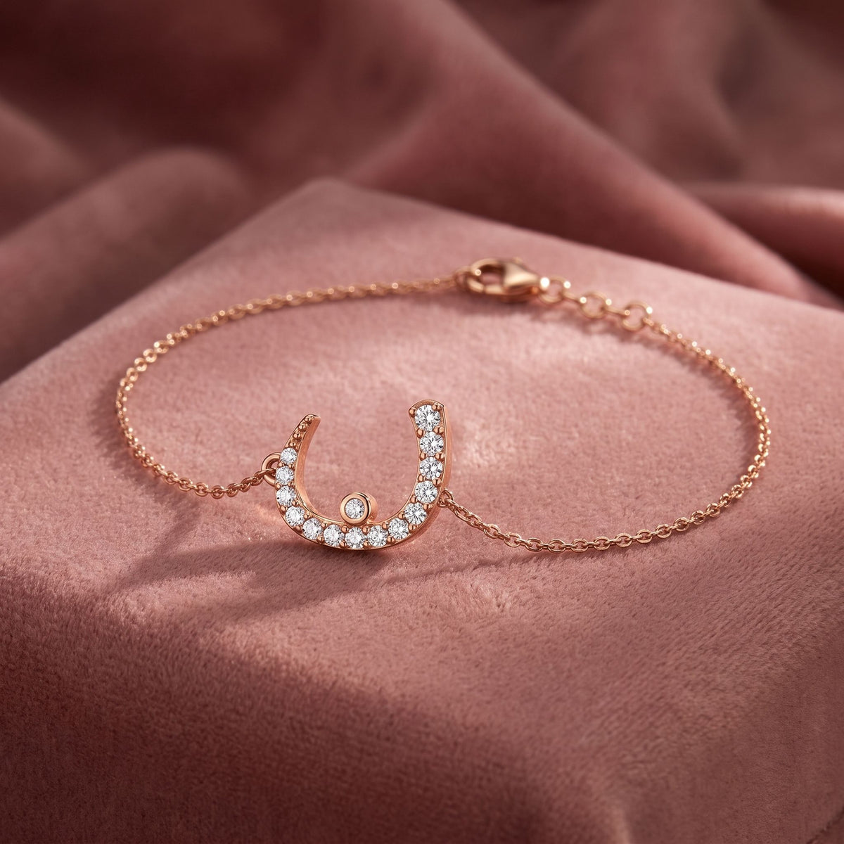18K Arabic Alphabet Diamond Bracelet — AI cloth, in-house