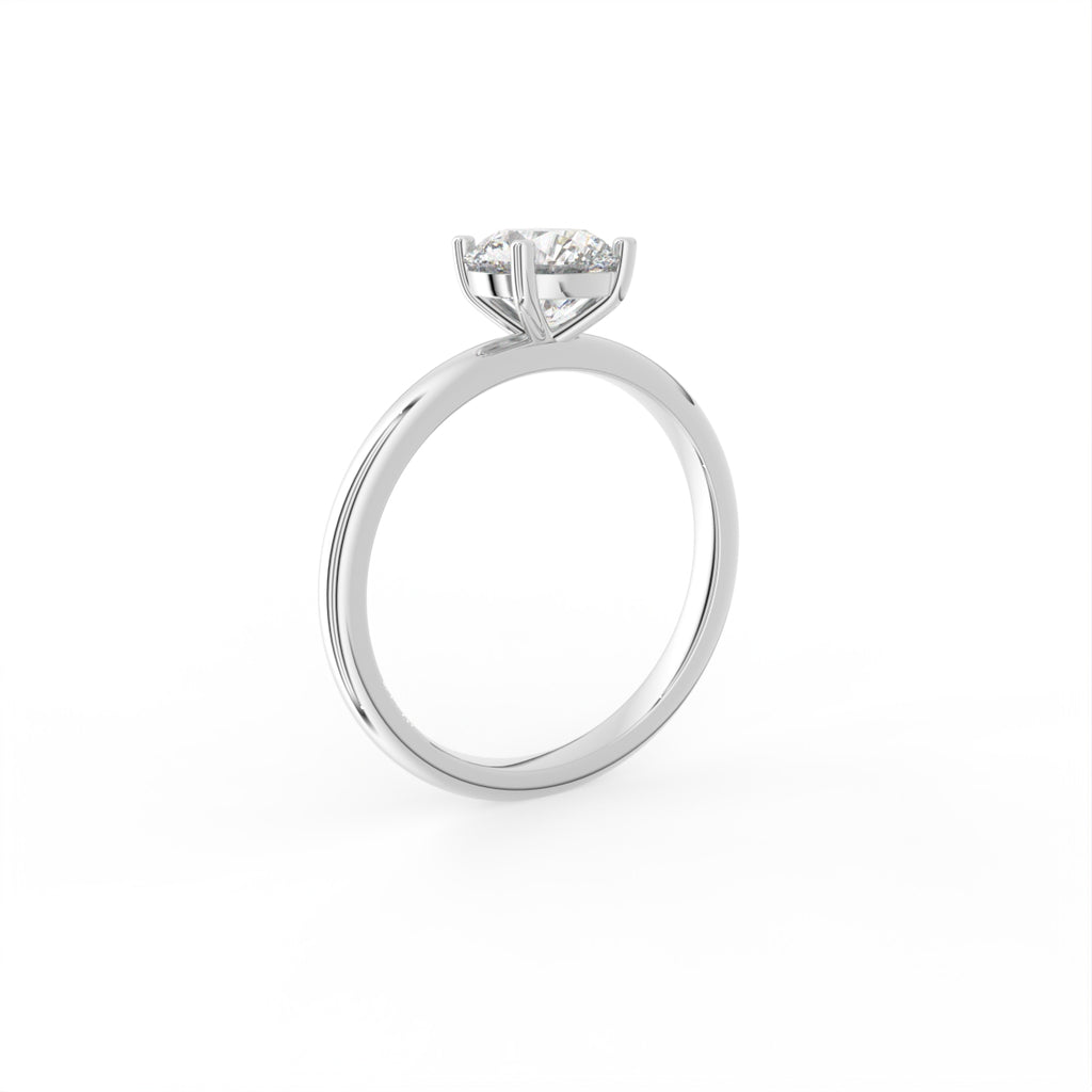 18K Solitaire Diamond Ring — 3D VIEW