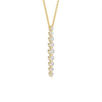 18K Geometric Diamond Pendant — 3D VIEW
