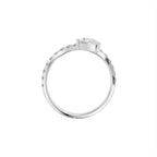 18K Pear Diamond Ring — FRONT