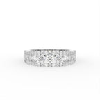 18K White Gold Eternity Round Diamond Ring — TOP