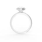 vimg:Z00228|18K Halo Pear Diamond Engagement Ring — FRONT