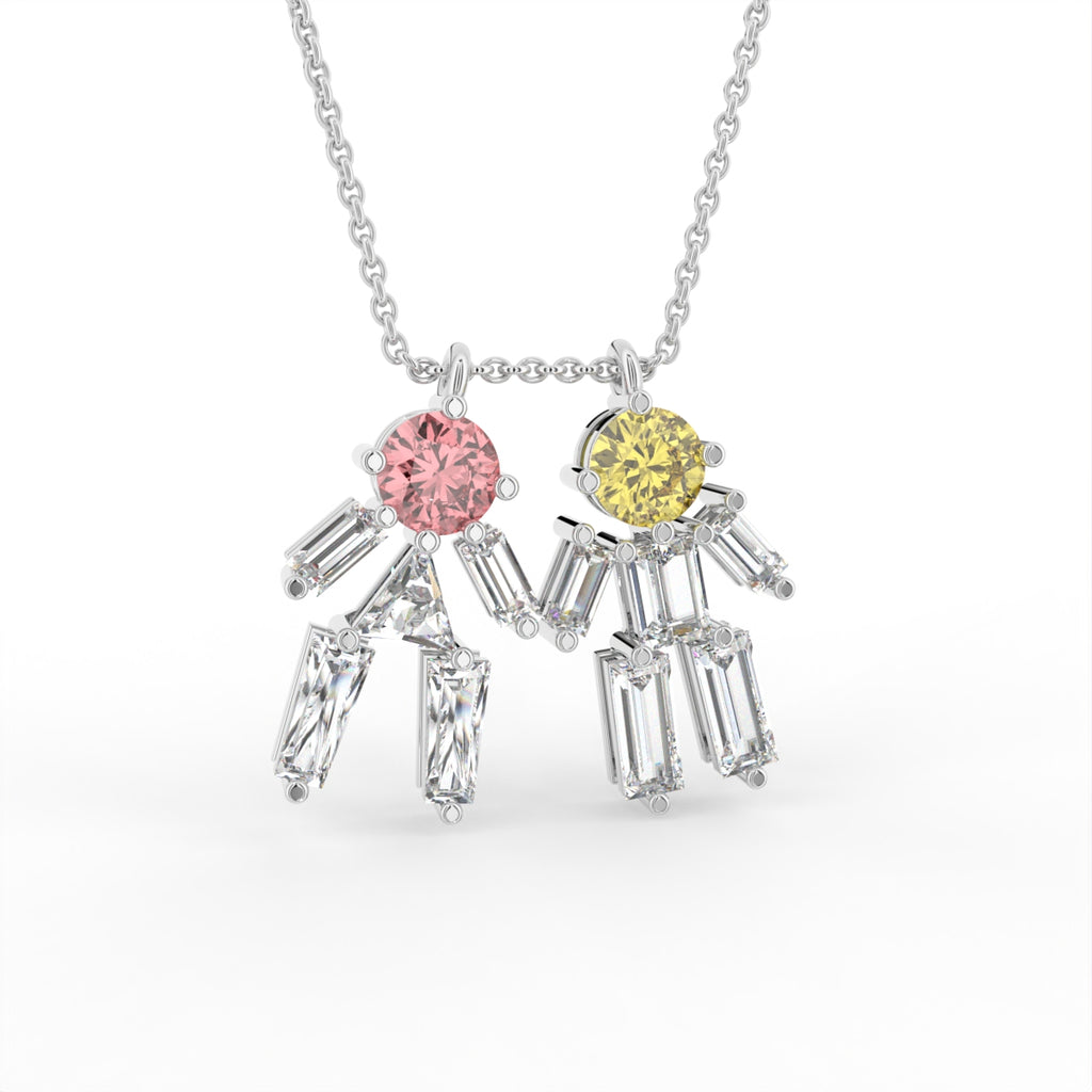 Sterling Silver Diamond Pendant — IMAGE URL