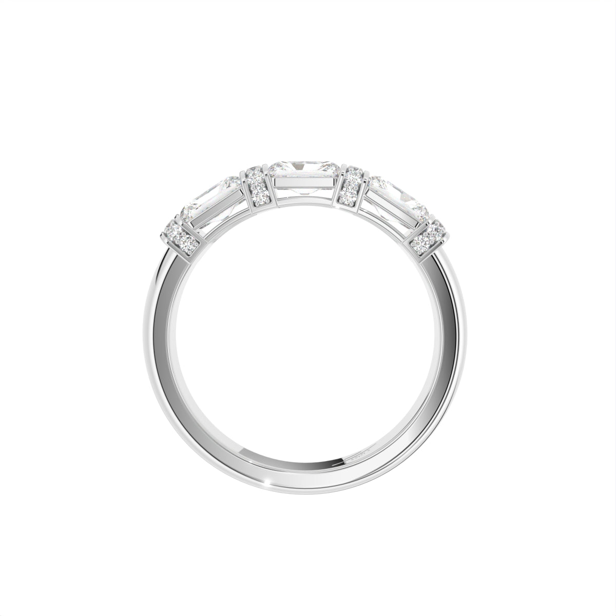 vimg:FJ4056|vimg:FJ6339|vimg:FJ4688|14K Emerald Diamond Eternity Ring — SIDE