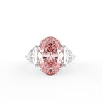 vimg:FJ2448|18K White Gold Trilogy Oval Diamond Ring — TOP