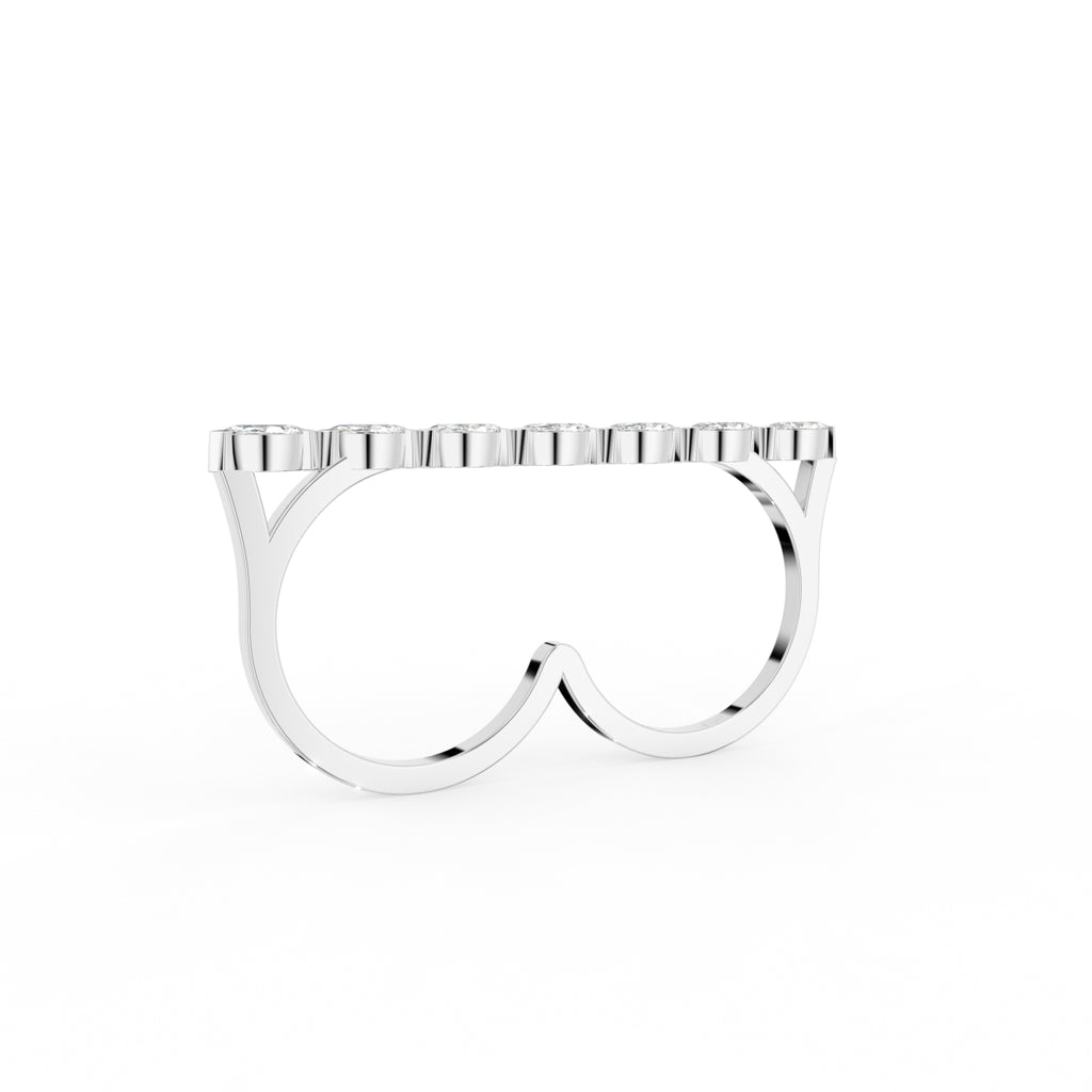18K Bespoke Marquise Diamond Ring — 3D VIEW