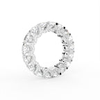 18K Full Eternity Round Diamond Ring — 3D VIEW