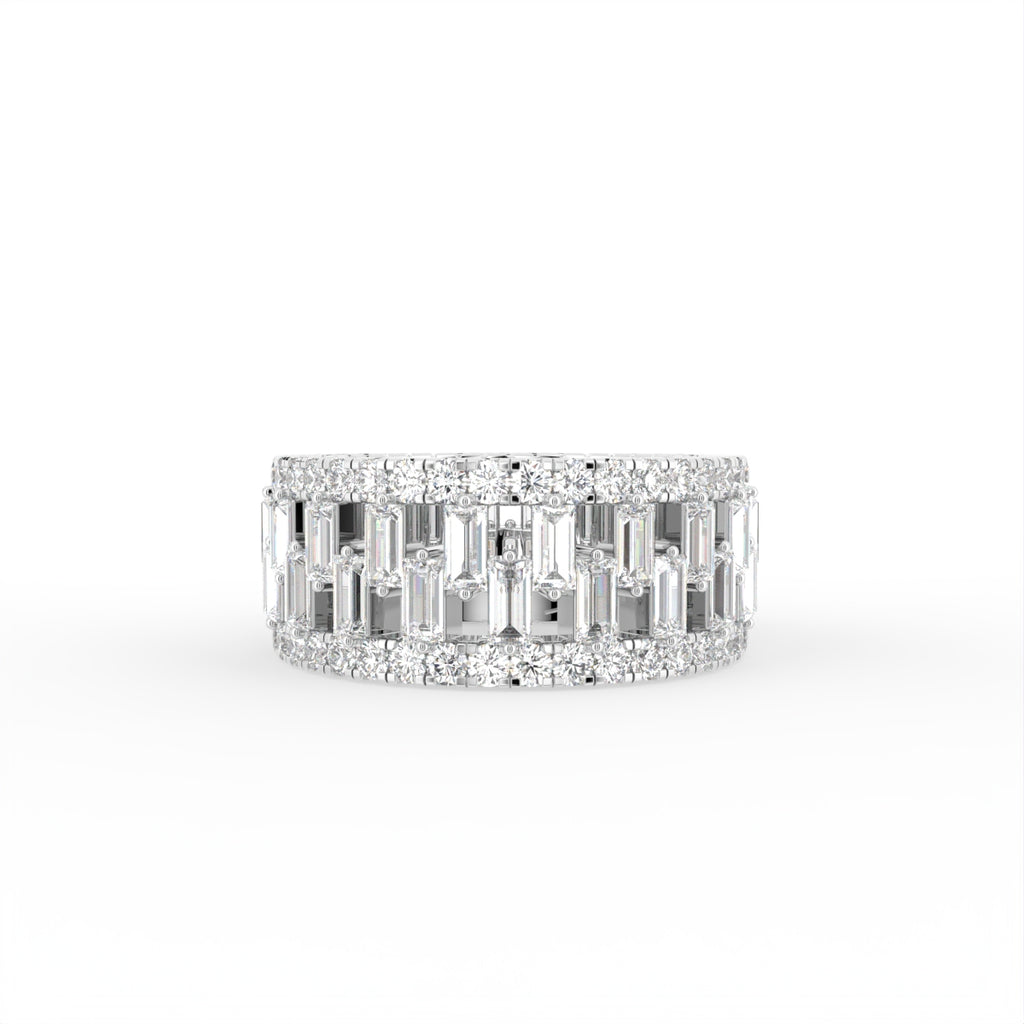 18K Bespoke Pave Diamond Ring — TOP