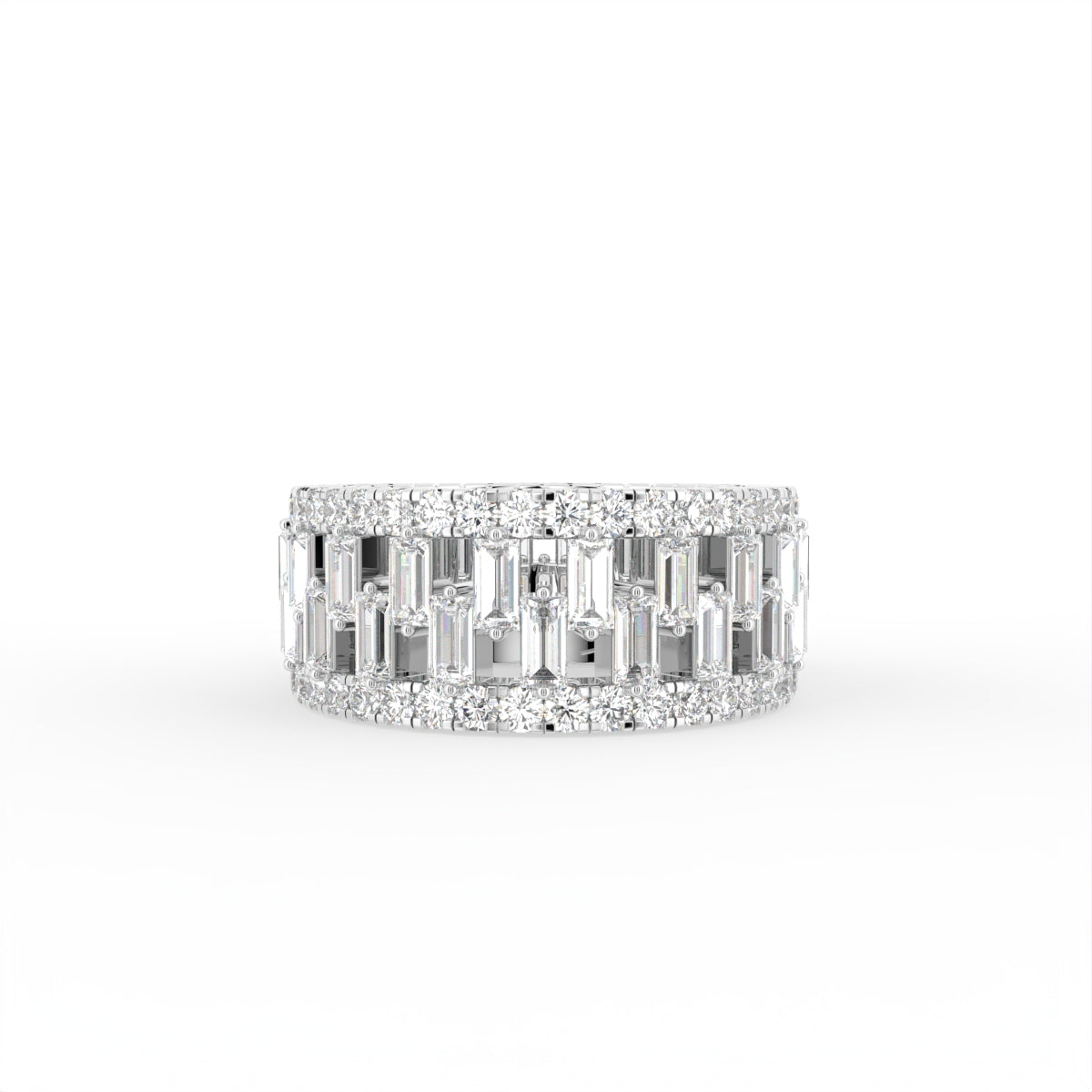 18K Bespoke Pave Diamond Ring — TOP