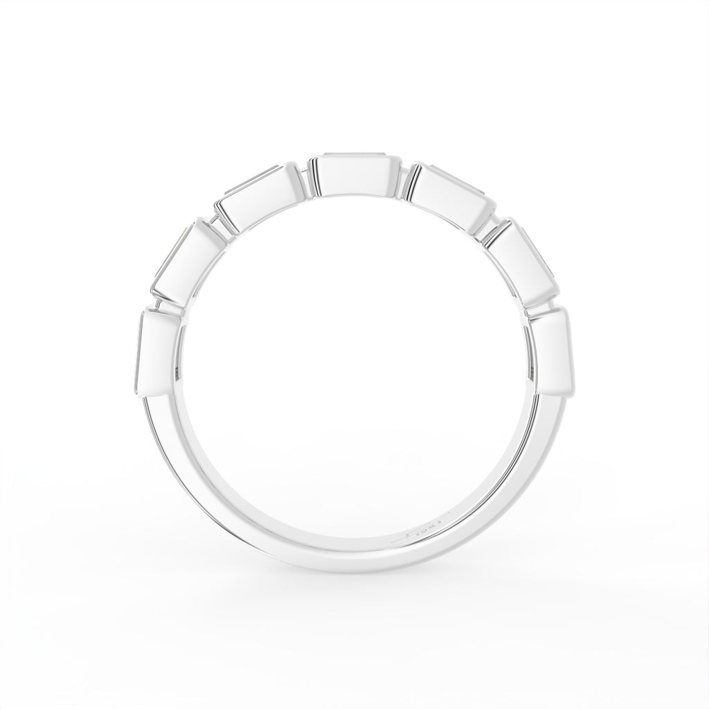 vimg:FJ2823|vimg:FJ2824|18K Baguette Eternity Diamond Ring — FRONT