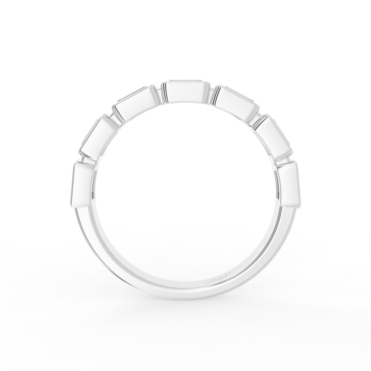 vimg:FJ2823|vimg:FJ2824|18K Baguette Eternity Diamond Ring — FRONT