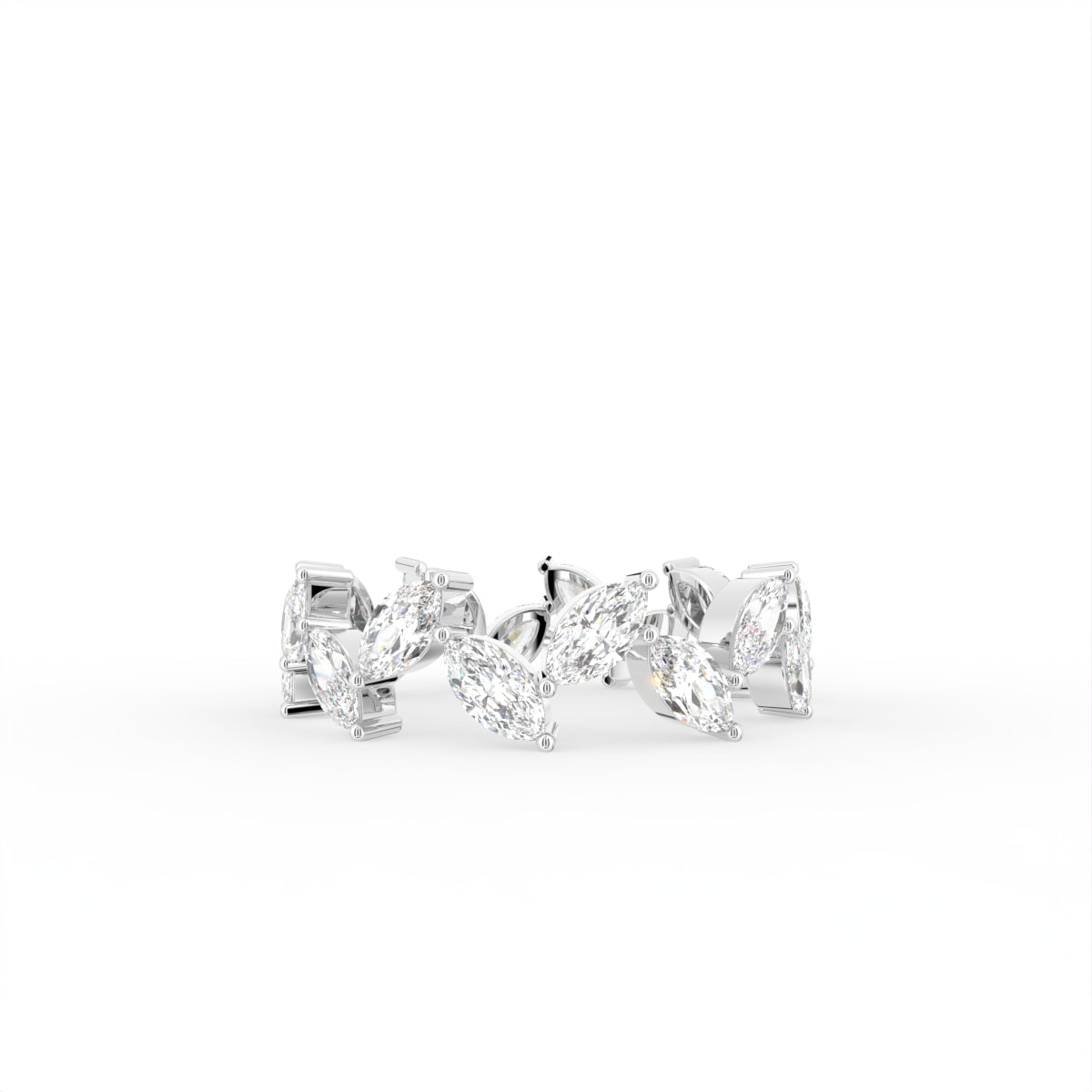 18K Bespoke Marquise Diamond Eternity Ring — TOP