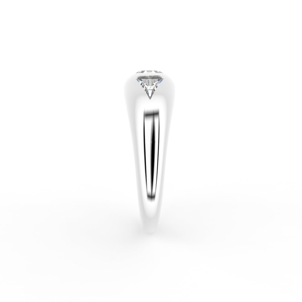 vimg:FJ6781|vimg:FJ6840|18K Yellow Gold Bespoke Octagon Diamond Ring — SIDE