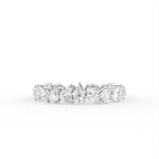 18K White Gold Pear Eternity Diamond Ring — TOP