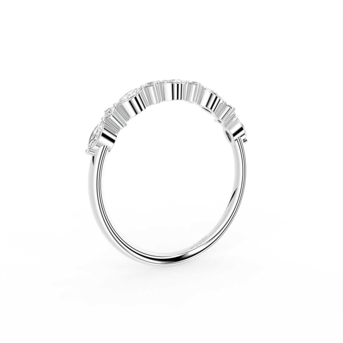 18K Eternity Round Diamond Ring — 3D VIEW