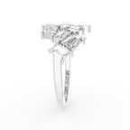 18K Bespoke Baguette Diamond Ring — SIDE