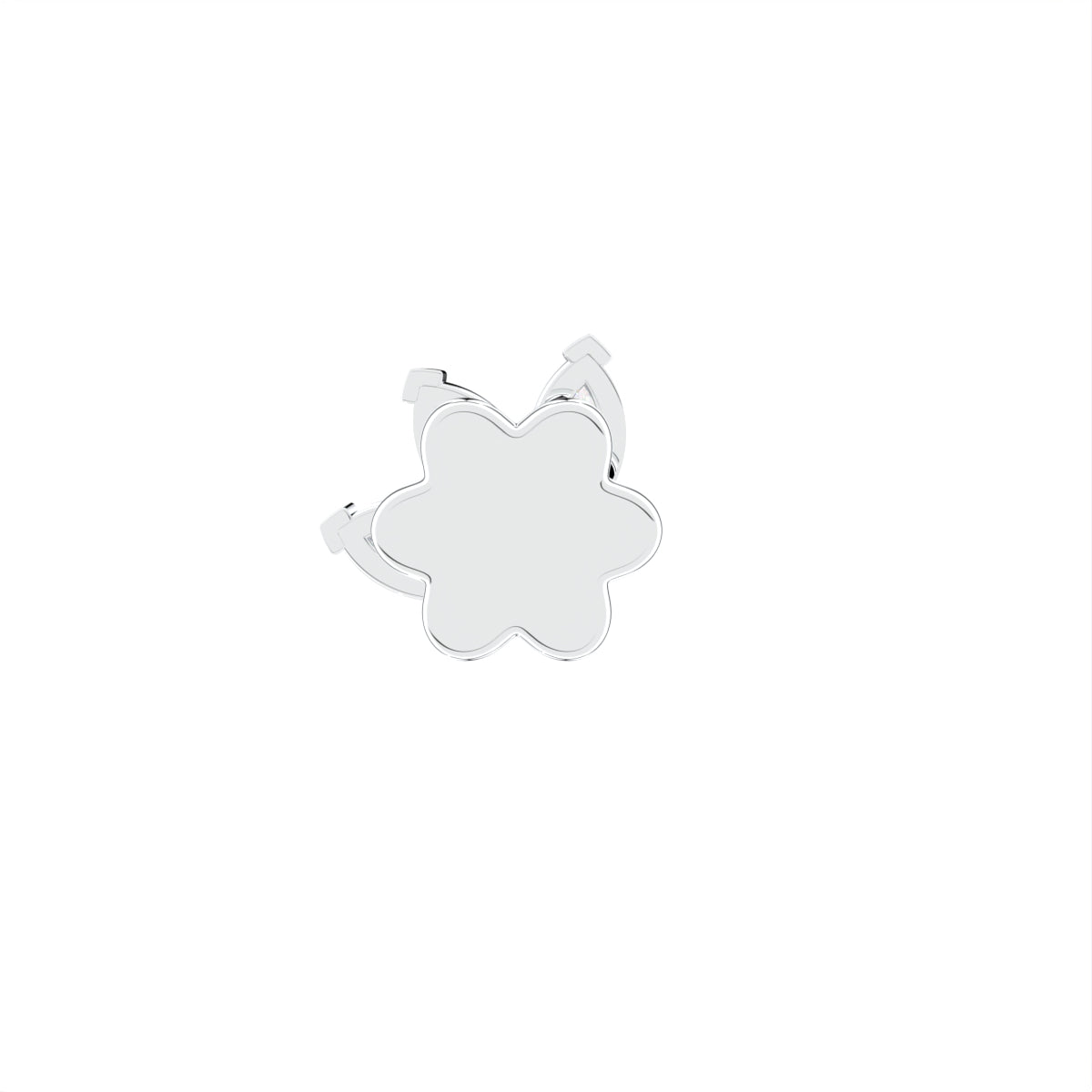 18K Marquise Diamond Piercing Earrings — BACK