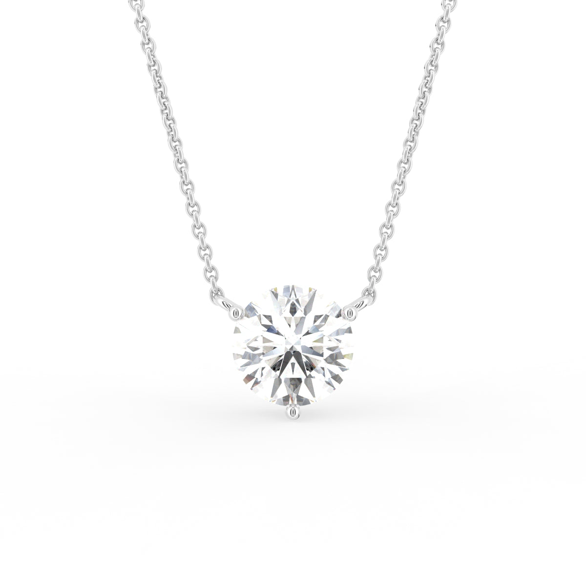 vimg:FJ6933|vimg:FJ6934|18K Yellow Gold Solitaire Round Diamond Pendant — FRONT