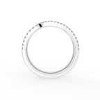 18K Bespoke Round Diamond Band Ring — FRONT