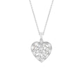 18K Heart Diamond Pendant — FRONT