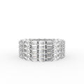 18K White Gold Baguette Diamond Ring — TOP