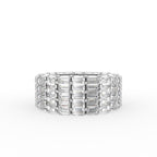 18K White Gold Baguette Diamond Ring — TOP