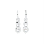 18K Diamond Drop Earrings — BACK