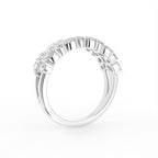 18K Half Eternity Marquise Diamond Ring — 3D VIEW