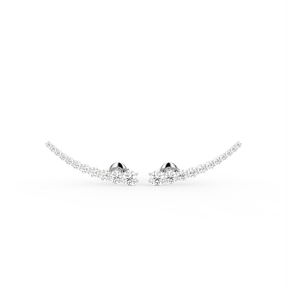 vimg:FJ4781|vimg:FJ4782|vimg:FJ4783|14K White Gold Bespoke Diamond Earrings — TOP