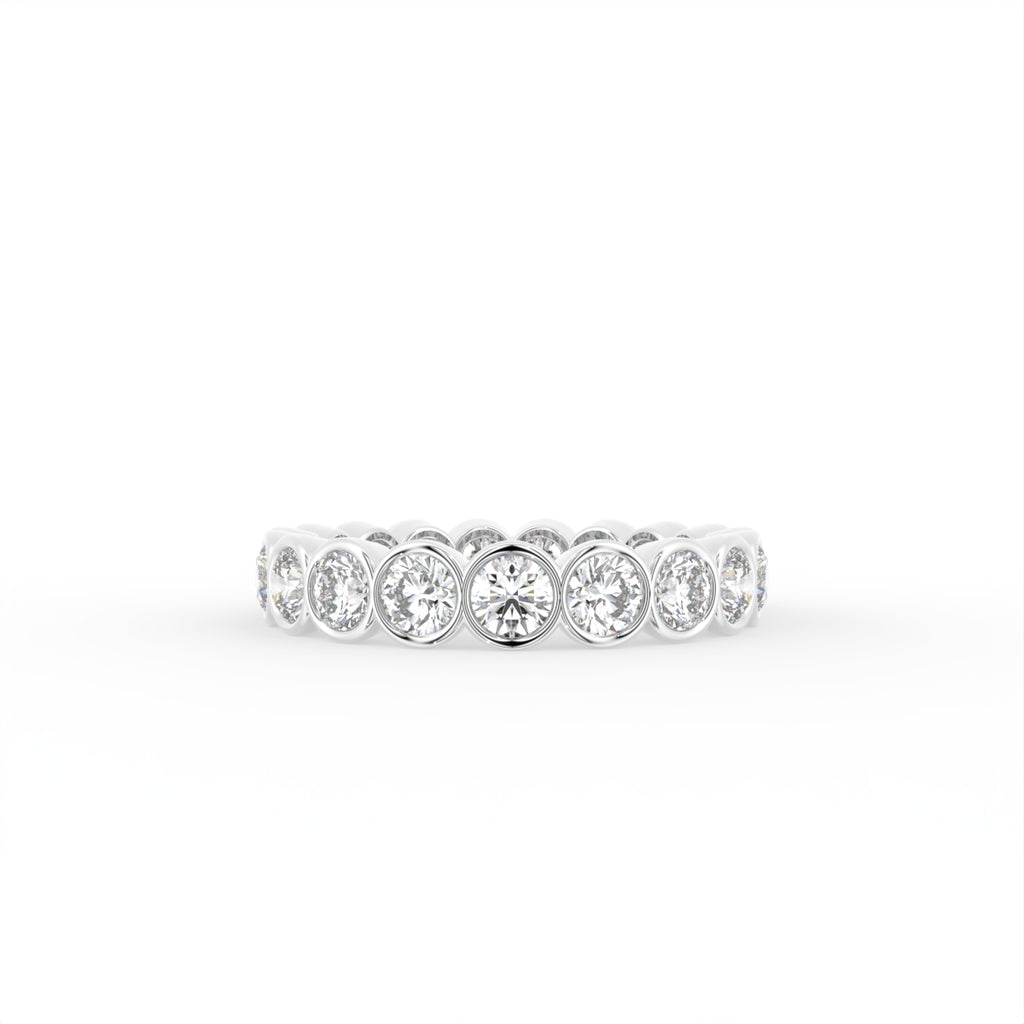 18K Full Eternity Diamond Ring — TOP