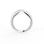 vimg:FJ6781|vimg:FJ6840|18K Yellow Gold Bespoke Octagon Diamond Ring — FRONT