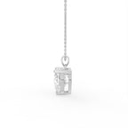 18K Solitaire Diamond Pendant — RIGHT