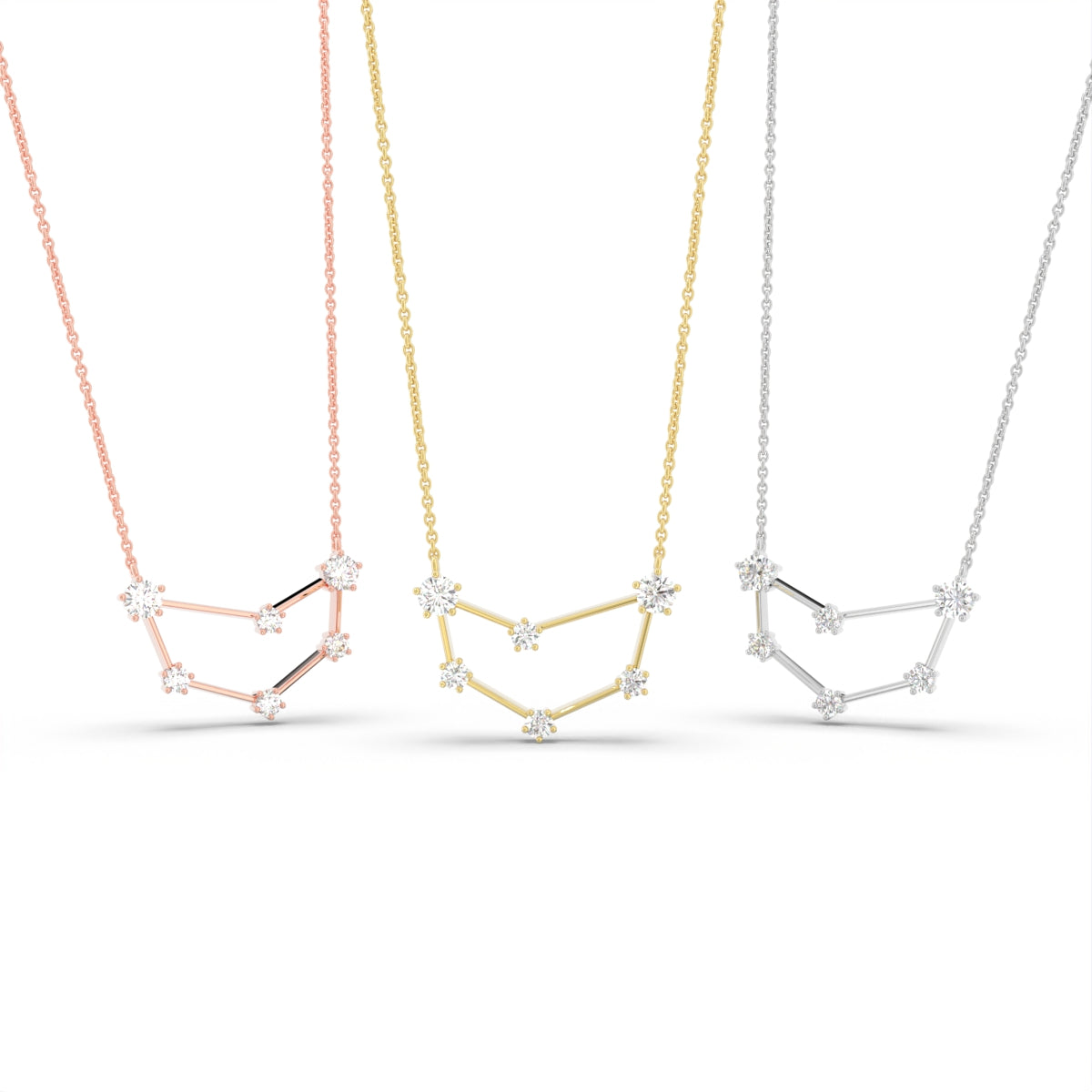 vimg:FJ6866|vimg:FJ6867|18K Constellation Round Diamond Pendant — 3 COLOR