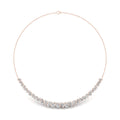 14K Rose Gold Diamond Necklace — TOP