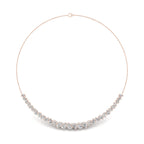 14K Rose Gold Diamond Necklace — TOP
