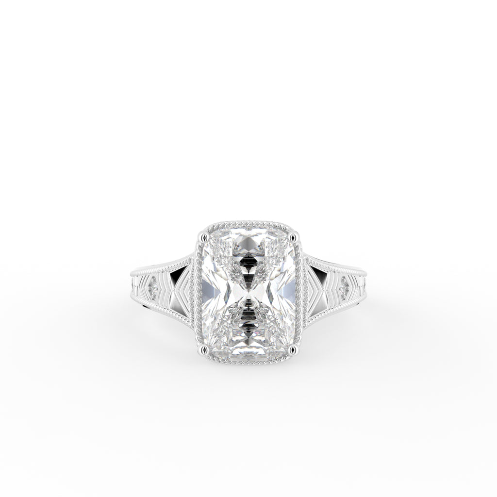 18K Solitaire Diamond Ring — TOP