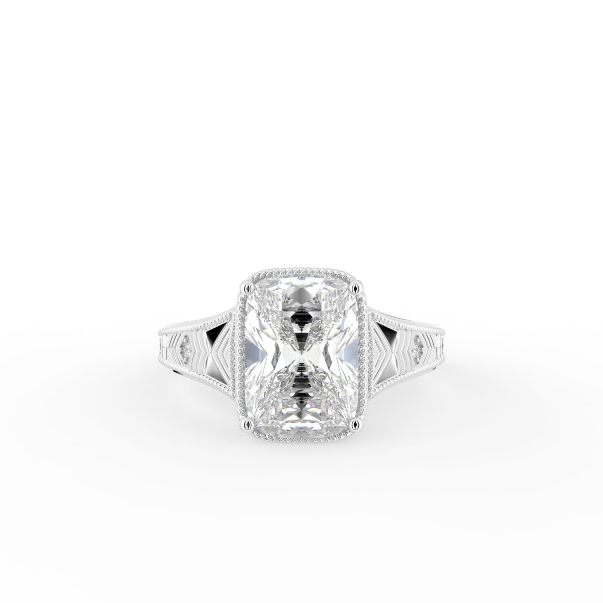 18K Solitaire Diamond Ring — TOP