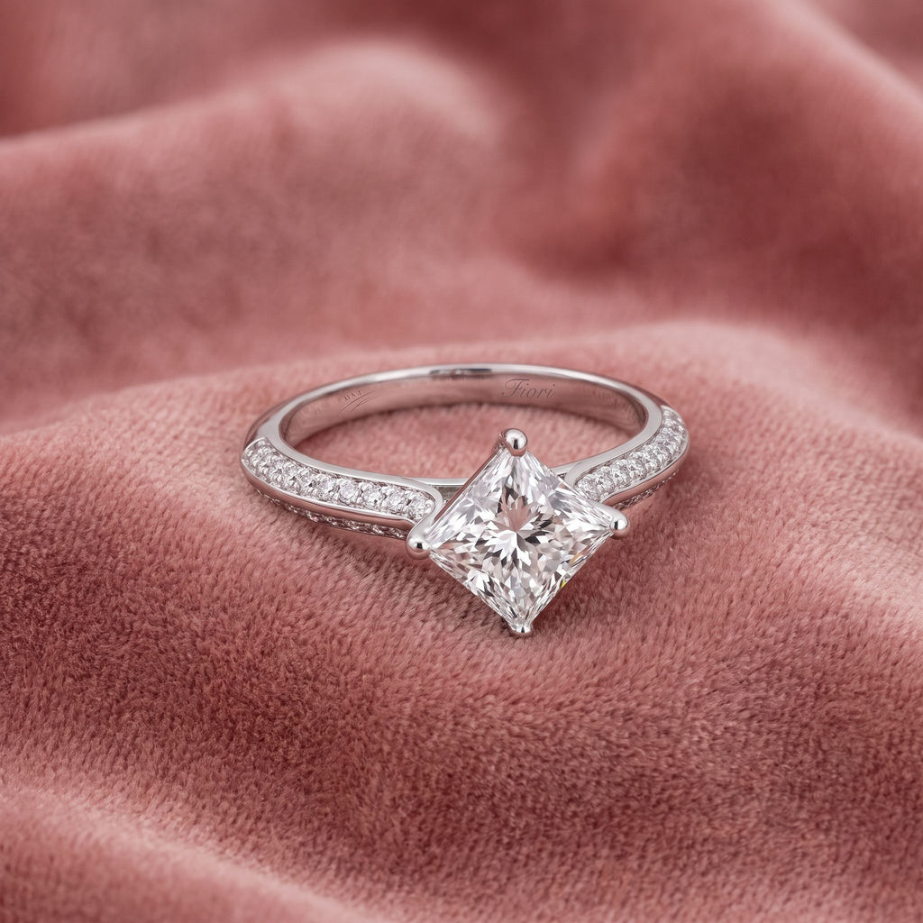 18K Solitaire Diamond Ring — AI cloth, in-house