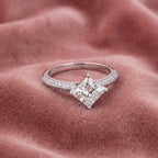 18K Solitaire Diamond Ring — AI cloth, in-house