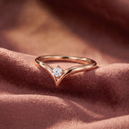 18K Solitaire Diamond Ring — AI cloth, in-house