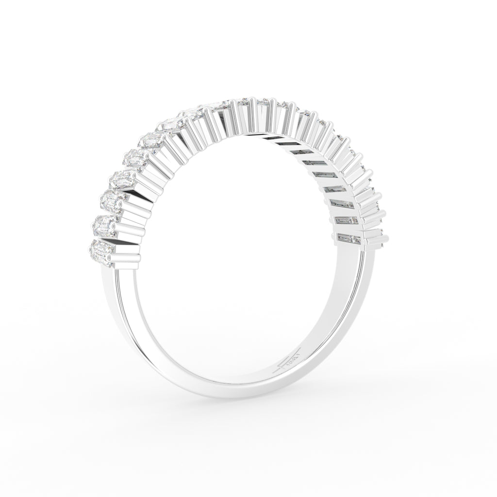 18K Eternity Baguette Diamond Ring — 3D VIEW